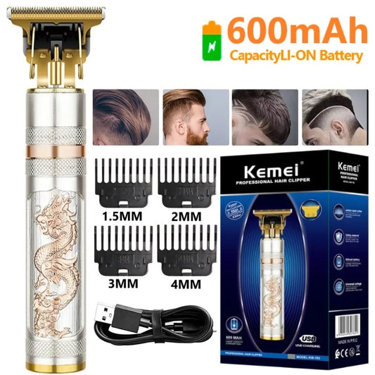 KM-762 Vintage Electric Cordless Hair Cutting Machine Professional Hair Barber Trimmer