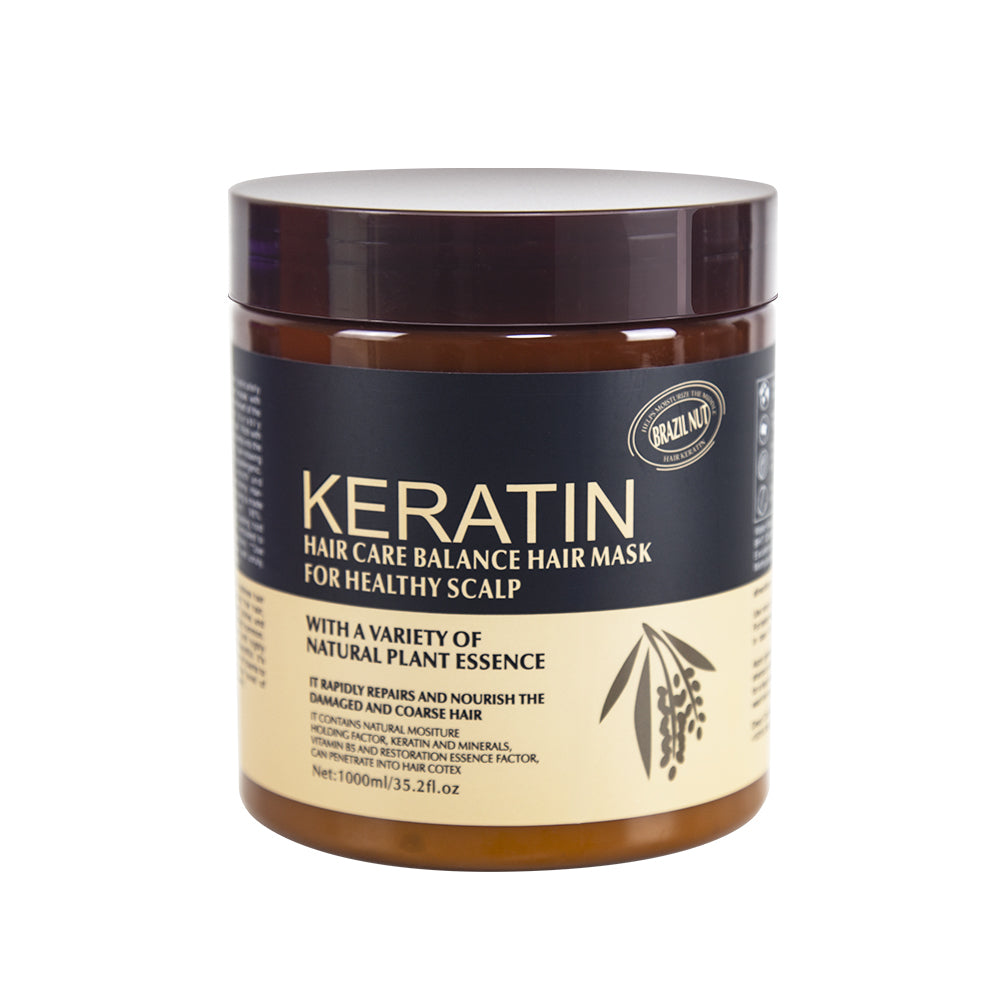 Keratin Hair Treatment for Split Ends and Breakage Keratin Hair Mask for Frizzy, Curly Hair