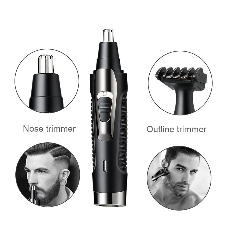 2 In 1 Electric nose Ear hair trimmer Face Eyebrow Nose Hair Removal Trimmer For Men