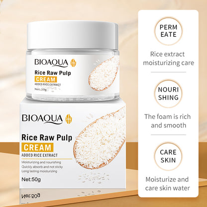 BIOAQUA Skin Tightening Cream Rice Pulp Improve Roughness Shrink