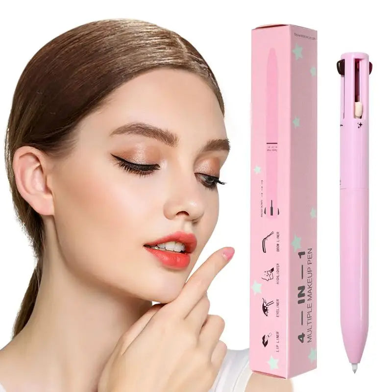 4 In 1 Makeup Pencil Touch Up Makeup Pen Stackable Makeup Pen Multi-Functional