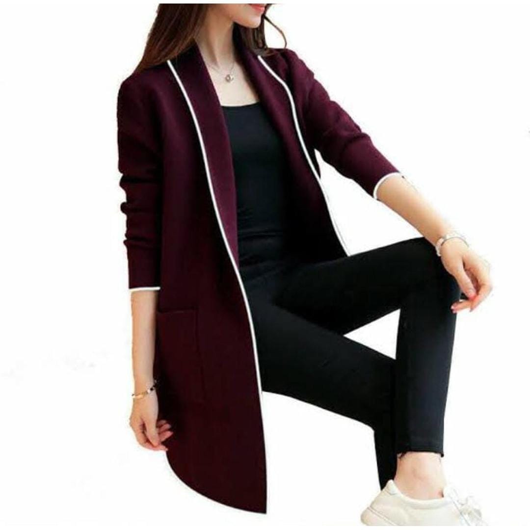 Women Lapel Casual Solid Plus Velvet Jacket