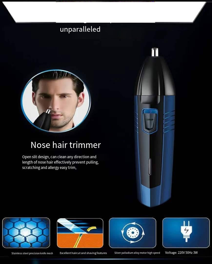 3-in-1 Multi-function Clippers Nose Hair Clippers Household Waterproof Electric Shaver