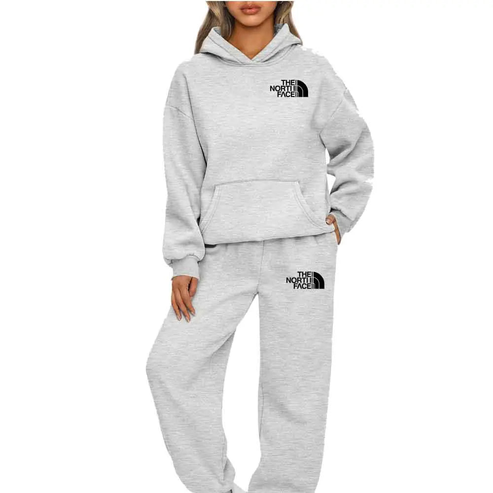 Autumn Winter Two Piece Sets Women Tracksuit Oversized Suit Trouser