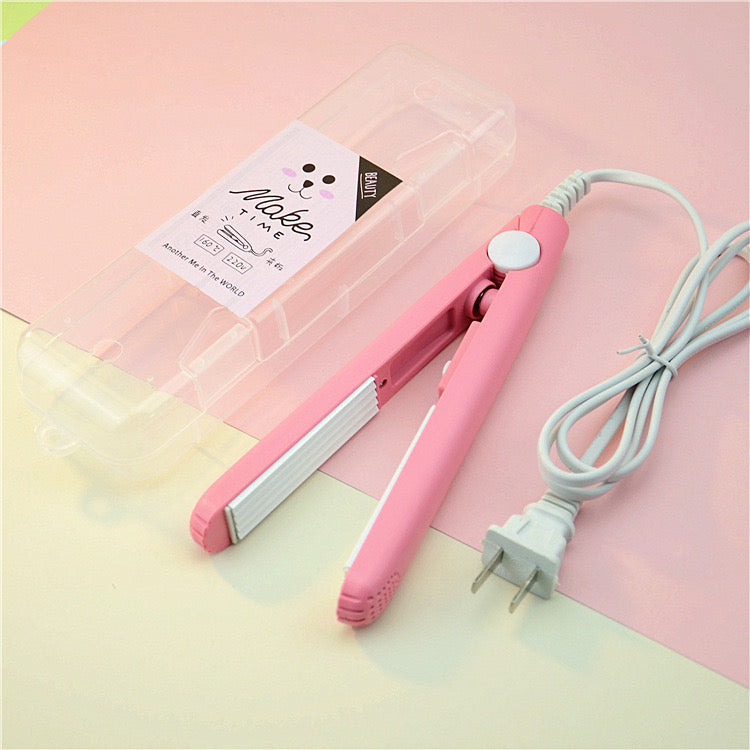 Mini Flat Iron Hair Straightener Ceramic Small Flat Irons For Short Hair Travel Curling Iron