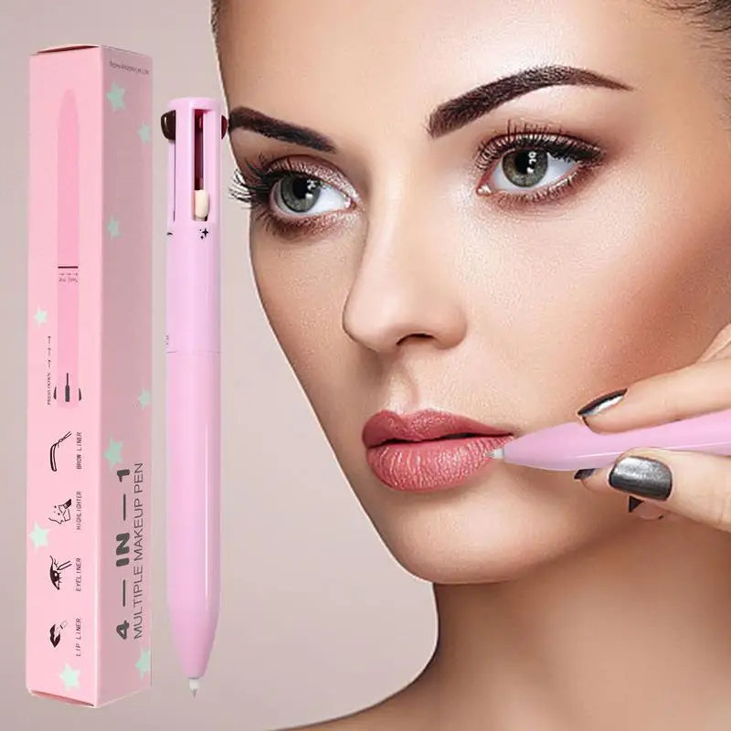 4 In 1 Makeup Pencil Touch Up Makeup Pen Stackable Makeup Pen Multi-Functional