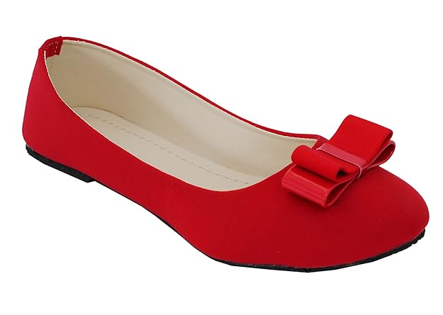 Women Flate Shoes Frankfurt Red Women's Ballies