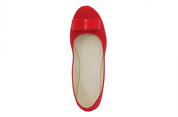 Women Flate Shoes Frankfurt Red Women's Ballies