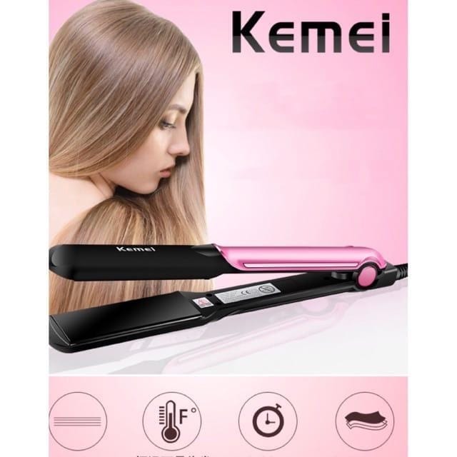 Kemei Professional Hair Straightener - Titanium Portable Fashion Style