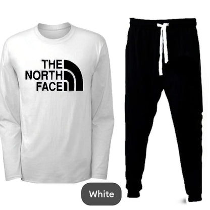 The North Face Trendy 2 Pieces Men's Cotton Printed High Quality Track Suit