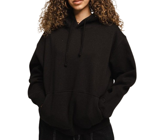 Basic Plain Black Hoodie - Premium Quality for Men & Women