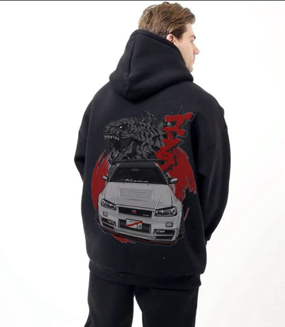 Dragon Printed Style Premium Quality Hoodie Unisex Winter Collection(black Hoodie )