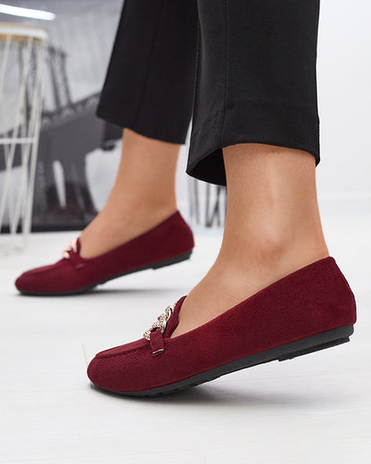 Water Smash - Velvet loafers for ladies - Shoes for Women