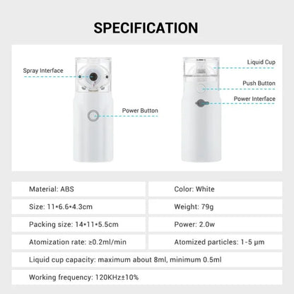 Portable Nebulizer For Asthma Inhaler Nebulizer Machine For Kids And Adults