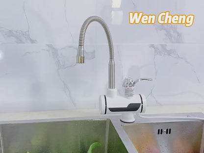 Electric Water Heating Faucet - For Kitchens and Bathrooms